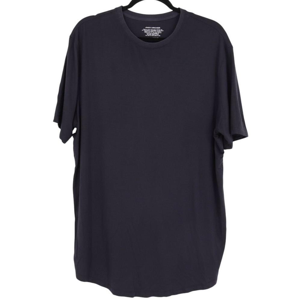 Jack Archer Mens Jetsetter Tee Navy Blue Modal Blend Crew Neck T-Shirt Size XL
